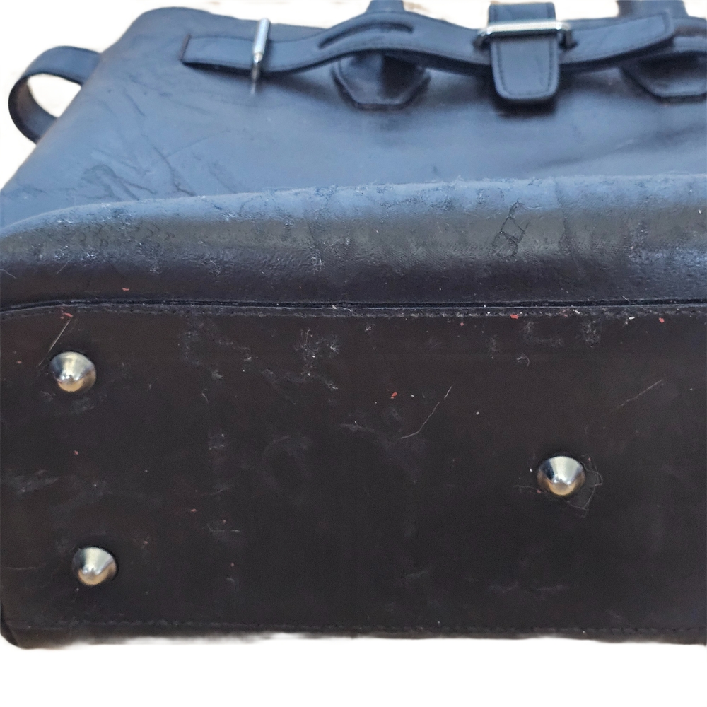 Furla Black Leather Tote – Distressed & Still Stunning - Picture 8 of 16